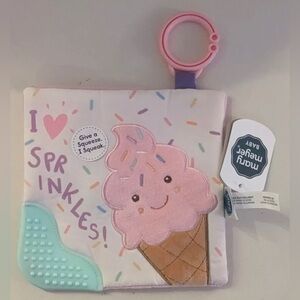 Mary Meyer Baby Ice Cream Crinkle Teether Brand New With Tags BNWT